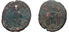 Byzantine states Byzantine Empire 1059 - 1067 AE Follis - Constantine X and Eudokia Copper Constantinopolis Mint 9.32g VF BCV 1853