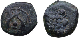 Judea Kingdom 2nd - 1st Centuries BC AE Prutah Bronze 1.78g VF