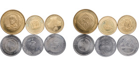 Albania Fourth Republic 2003 - 2005 Coinage Set (6 Lots) Copper-nickel UNC