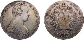 Austria ¨1780¨ 1 Thaler - Maria Theresia Silver (.833) 27.86g VF KM T1 Y 55 Gigante 2