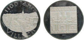Austria Second Republic 1978 100 Schilling (Villach) Silver (.640) Vienna Mint (131000) 24.02g PF KM 2940