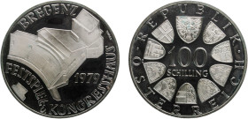 Austria Second Republic 1979 100 Schilling (Bregenz) Silver (.640) Vienna Mint (161000) 23.91g PF KM 2945 Schön 140