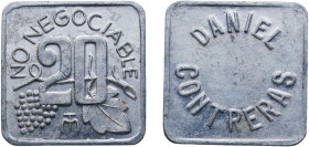 Argentina Federal Republic ND Token - Daniel Contreras Aluminium 2.13g UNC