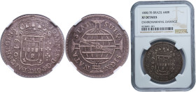 Brazil Portuguese colony 1808/7 B 640 Réis - João, Prince Regent Silver (.917) Bahia Mint (125338) 17.92g NGC XF Environmental Damage KM 237