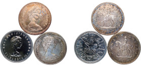 Canada Commonwealth 1973 - 1978 1 Dollar - Elizabeth II (3 Lots) Silver Ottawa Mint BU