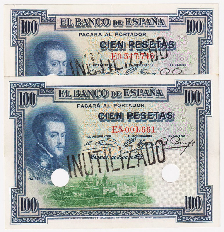 Guerra Civil-Zona Republicana, Banco de España

100 Pesetas. 1 julio 1925. Ser...