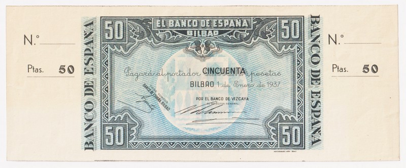 Guerra Civil-Zona Republicana, Banco de España

Banco de España, Bilbao

50 ...