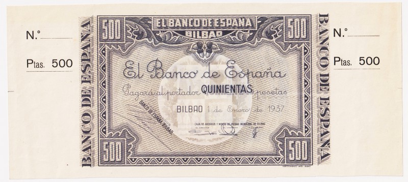 Guerra Civil-Zona Republicana, Banco de España

Banco de España, Bilbao

500...