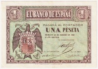 Estado Español, Banco de España

1 Peseta. Burgos, 28 febrero 1938. Serie A. ED.427. MBC+.