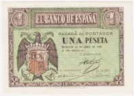 Estado Español, Banco de España

1 Peseta. Burgos, 30 abril 1938. Serie L. ED.428a. EBC.