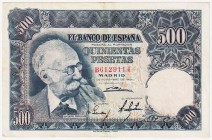 Estado Español, Banco de España

500 Pesetas. 15 noviembre 1951. Serie B. ED.460a. MBC-.