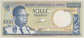 Billetes extranjeros

1000 Francos. 1964. Cancelado en perforación (estrellas de 5 puntas). P.8a. SC.