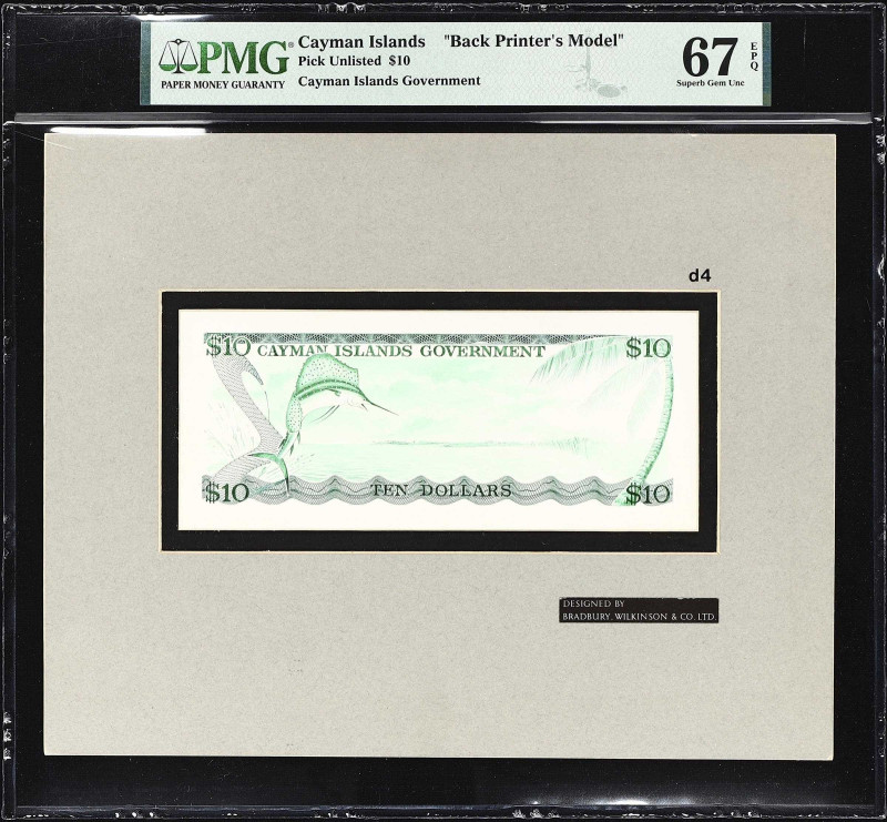 CAYMAN ISLANDS. Cayman Islands Government. 10 Dollars, ND. P-Unlisted. Back Prin...