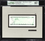 CAYMAN ISLANDS. Cayman Islands Government. 10 Dollars, ND. P-Unlisted. Back Printer's Model. PMG Superb Gem Uncirculated 67 EPQ.
A desirable printer'...
