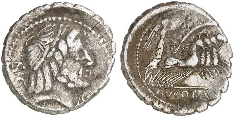 RÖMISCHE MÜNZEN. RÖMISCHE REPUBLIK. Q. Antonius Balbus.&nbsp;&nbsp; 
 Denar (Se...