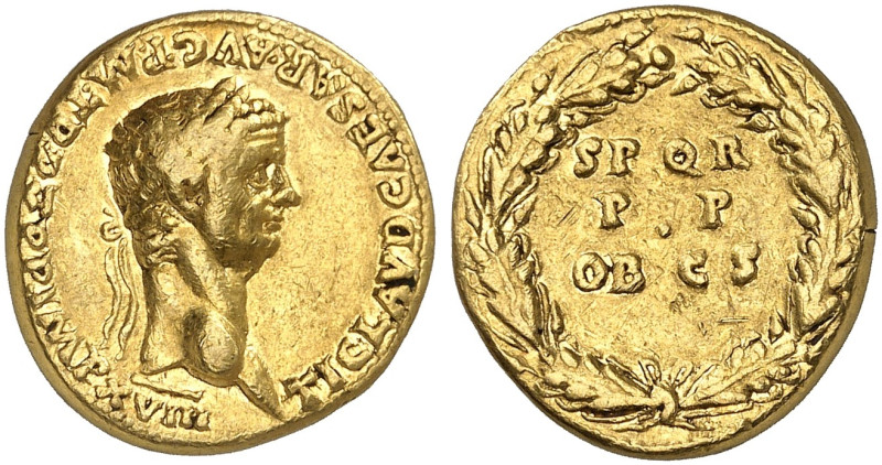 RÖMISCHE MÜNZEN. RÖMISCHE KAISERZEIT. Claudius, 41 - 54.&nbsp;&nbsp; 
 Aureus. ...