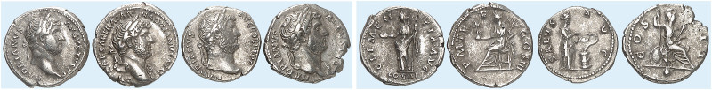 RÖMISCHE MÜNZEN. RÖMISCHE KAISERZEIT. Hadrianus, 117 - 138.&nbsp;&nbsp; 
 Lot v...