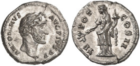RÖMISCHE MÜNZEN. RÖMISCHE KAISERZEIT. Antoninius Pius, 138 - 161.&nbsp;&nbsp; 
 Denar. Rev. Stehende Pax.
RIC 42; C. 831 2,31 g vz / f. prfr