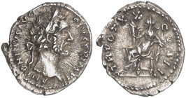 RÖMISCHE MÜNZEN. RÖMISCHE KAISERZEIT. Antoninius Pius, 138 - 161.&nbsp;&nbsp; 
 Denar. Rev. Thronende Securitas.
RIC 265 3,41 g ss - vz