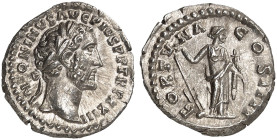 RÖMISCHE MÜNZEN. RÖMISCHE KAISERZEIT. Antoninius Pius, 138 - 161.&nbsp;&nbsp; 
 Denar. Rev. Stehende Fortuna.
RIC 300; C. 383 Prachtexemplar ! 3,49 ...