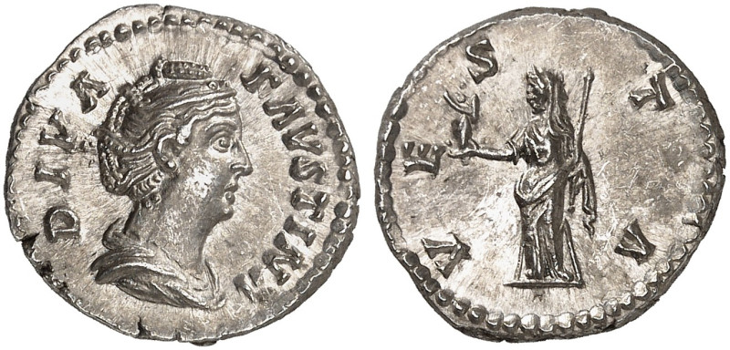 RÖMISCHE MÜNZEN. RÖMISCHE KAISERZEIT. Faustina I., gest. 141.&nbsp;&nbsp; 
 Den...