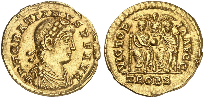 RÖMISCHE MÜNZEN. RÖMISCHE KAISERZEIT. Gratianus, 367 - 383.&nbsp;&nbsp; 
 Solid...