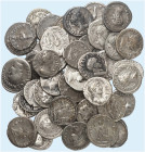 LOTS ANTIKER MÜNZEN.&nbsp;&nbsp; 
 Lot von 47 Stück: Römische Denare von Augustus (4x), Vitellius (1x) bis Elagabalus.
s - ss, ss