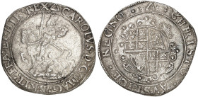 EUROPA. ENGLAND. Charles I., 1625-1649.&nbsp;&nbsp; 
 1/2 Crown o. J. (1639-1640).
S. 2776 ss