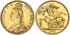 EUROPA. ENGLAND. Victoria, 1837-1901.&nbsp;&nbsp; 
 2 Pounds 1887.
Friedb. 391, S. 3865, Schlumb. 342 Gold vz