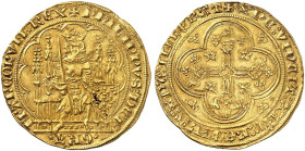 EUROPA. FRANKREICH. - Königreich. Philippe VI. de Valois, 1328-1350.&nbsp;&nbsp; 
 Écu d'or à la chaise o. J. (1337).
Friedb. 270, Dupl. 249 Gold ss...