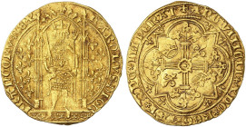 EUROPA. FRANKREICH. - Königreich. Charles V., 1364-1380.&nbsp;&nbsp; 
 Franc à pied o. J.
Friedb. 284, Dupl. 360 A Gold ss