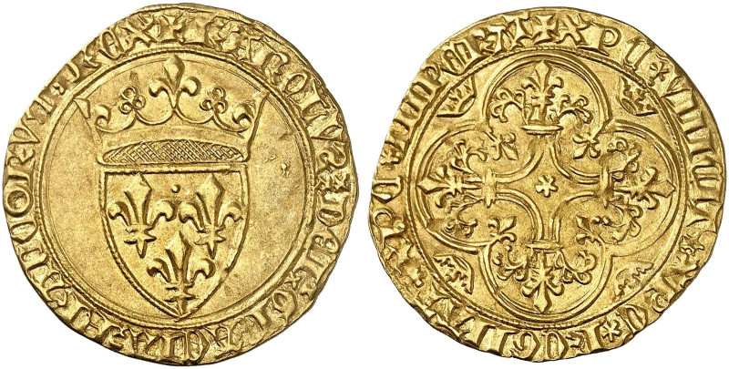 EUROPA. FRANKREICH. - Königreich. Charles VII., 1422-1461.&nbsp;&nbsp; 
 Écu d'...