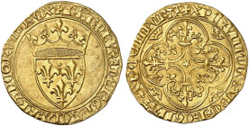 EUROPA. FRANKREICH. - Königreich. Charles VII., 1422-1461.&nbsp;&nbsp; 
 Écu d'or o. J., Angers ?.
Friedb. 306, Dupl. 453 Gold vz