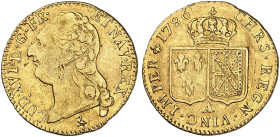 EUROPA. FRANKREICH. - Königreich. Louis XVI., 1774-1792.&nbsp;&nbsp; 
 Louis d'or à la tête nue 1786, A - Paris.
Friedb. 475, Dupl. 1707, Gad. 361 G...