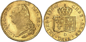 EUROPA. FRANKREICH. - Königreich. Louis XVI., 1774-1792.&nbsp;&nbsp; 
 Doppelter Louis d'or à la tête nue 1786, D - Lyon.
Friedb. 474, Dupl. 1706, G...