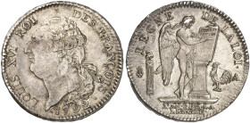 EUROPA. FRANKREICH. - Königreich. Constitution, 1791-1792.&nbsp;&nbsp; 
 Écu de 6 livres 1792 (AN 4), A - Paris.
Dav. 1335, Dupl. 1718, Gad. 55 schö...