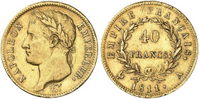 EUROPA. FRANKREICH. - Königreich. Napoléon I., 1804-1814.&nbsp;&nbsp; 
 Ein zweites Exemplar.
Gold ss
