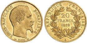 EUROPA. FRANKREICH. Louis Napoléon Bonaparte, Président, 1848-1852.&nbsp;&nbsp; 
 Ein zweites Exemplar.
Gold ss