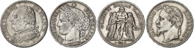 EUROPA. FRANKREICH. Lot.&nbsp;&nbsp; 
 Lot von 28 Stück: 5 Francs l'an 9 K, 1806 BB, 1808 A, 1809 L, 1815 L, 1817 A, 1824 L, 1830 B, 1830 W, 1830 A, ...