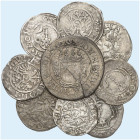 EUROPA. - COLMAR. - Stadt.&nbsp;&nbsp; 
 Lot von 9 Stück: Batzen 1666, Groschen o. J. (2x), Halbbatzen o. J. (6x), alle Kaiser Rudolph.
s - ss
