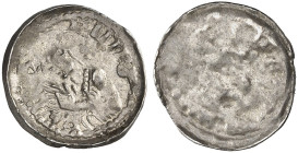 EUROPA. - METZ. - Bistum. Bertram, 1180-1212.&nbsp;&nbsp; 
 Pfennig, einseitige Fehlprägung (brockage). Büste, dahinter Stern.
Flon - , vgl. 203,3 R...