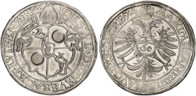 EUROPA. - MURBACH ET LURE. - Abtei. Johann Ulrich von Raitenau, 1570-1587.&nbsp;&nbsp; 
 Guldentaler zu 60 Kreuzer 1574, mit Titel Maximilian II.
Da...