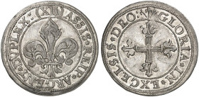 EUROPA. - STRASBOURG. - Stadt.&nbsp;&nbsp; 
 Dreibätzner o. J. (nach 1615). Lilie / Blumenkreuz.
E. u. L. 472 ss - vz
