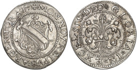 EUROPA. - STRASBOURG. - Stadt.&nbsp;&nbsp; 
 Dicken o. J. (um 1613-1621). Wappen mit verzierten Feldern.
E. u. L. 451 ss - vz