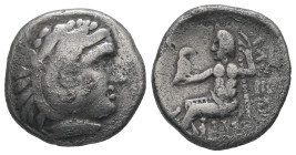 Kings of Macedon, Alexander III 'the Great', 336-323 BC. AR Drachm. 3.16 g - 16.71 mm. Celtic imitation.