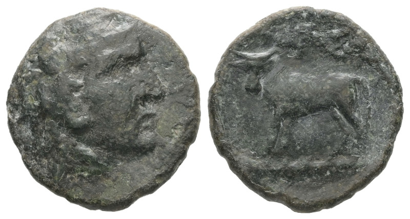 Thraco-Macedonian Tribes. Odrysai. AE. 3.42 g - 17.73 mm. Circa 187-72 BC.