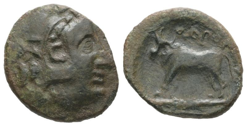 Thraco-Macedonian Tribes. Odrysai. AE. 4.05 g - 18.73 mm. Circa 187-72 BC.