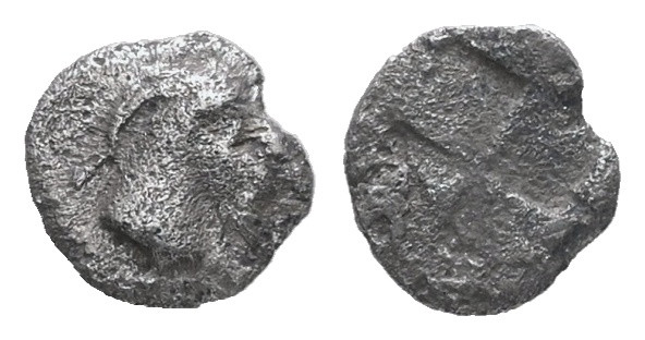 Thraco-Macedonian Region, Uncertain. AR Tetartemorion. 0.16 g - 6.41 mm. Circa 5...