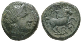 Kings of Macedon, Philip II, 359-336 BC. AE. 5.54 g - 16.88 mm.
