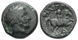 Kings of Macedon, Philip II, 359-336 BC. AE. 5.93 g - 17.65 mm.